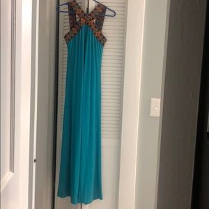 New York and Company Blue Maxi Dress